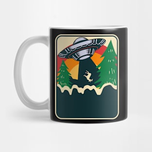 Retro alien ufo Mug